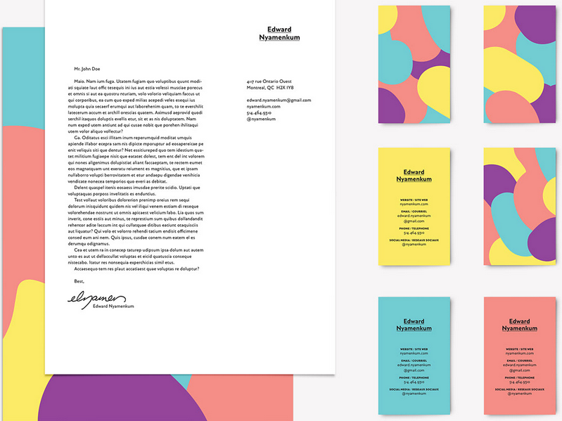 10款簡約大氣的男士名片設計欣賞