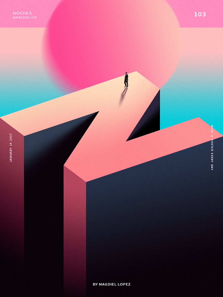 立體海報:用PS設(shè)計立體文字海報教程