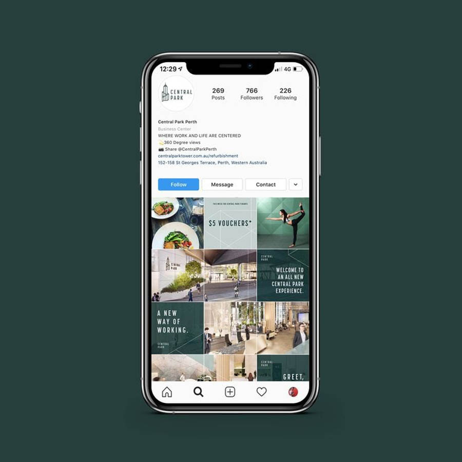 珀斯中央公園大廈品牌形象設計欣賞