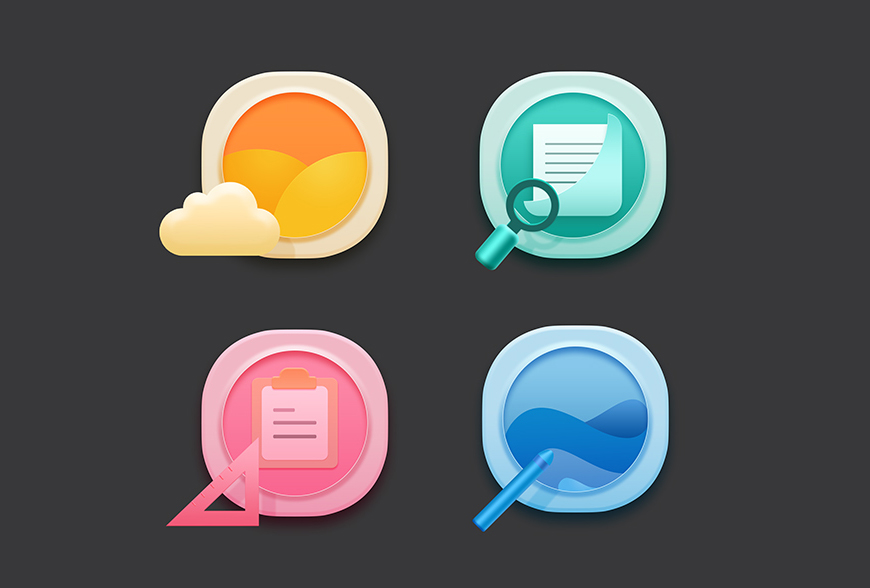 Photoshop繪制立體感十足的手機圖標