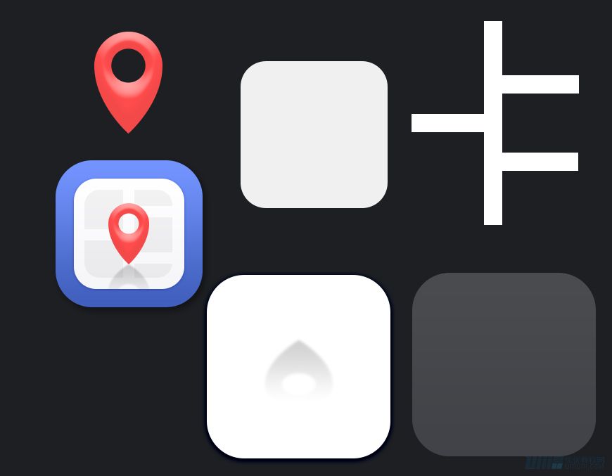 Photoshop繪制時(shí)尚大氣的手機(jī)APP圖標(biāo)