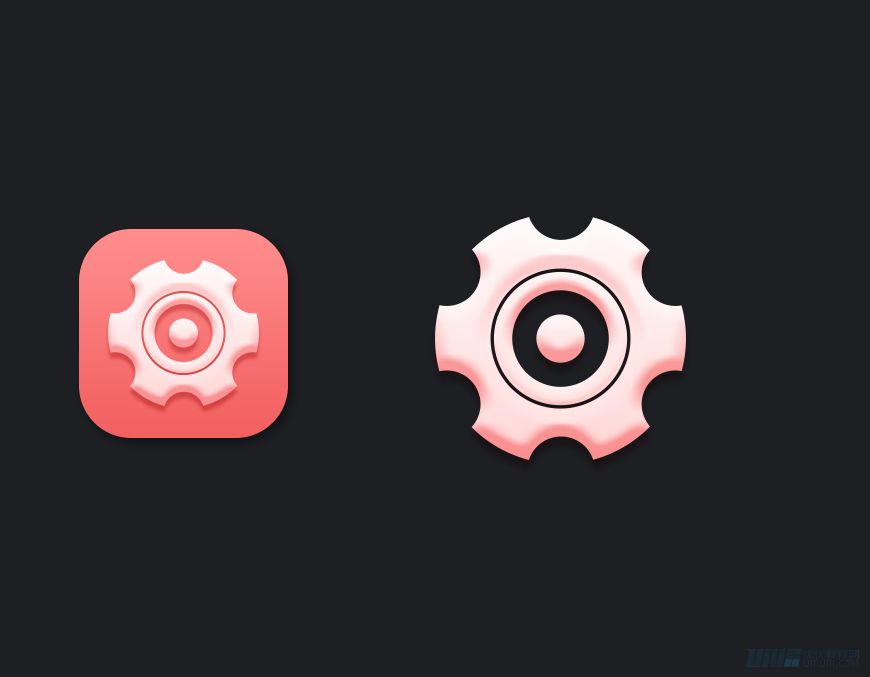 Photoshop繪制時(shí)尚大氣的手機(jī)APP圖標(biāo)