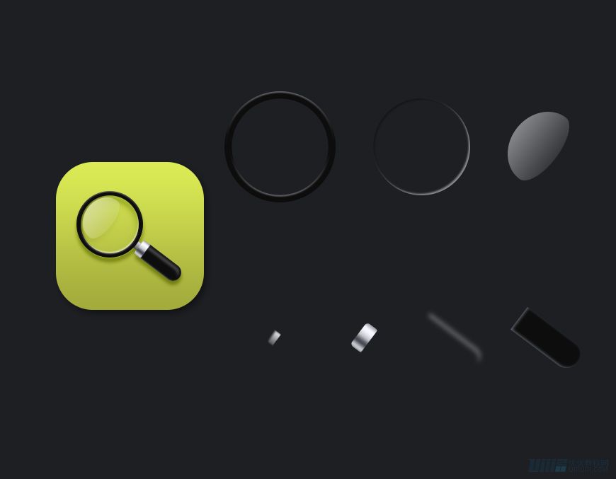 Photoshop繪制時(shí)尚大氣的手機(jī)APP圖標(biāo)