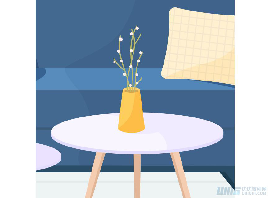 Illustrator繪制扁平化風格的辦公室插畫