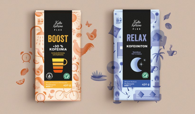 Kulta Katriina咖啡包裝設(shè)計(jì)欣賞