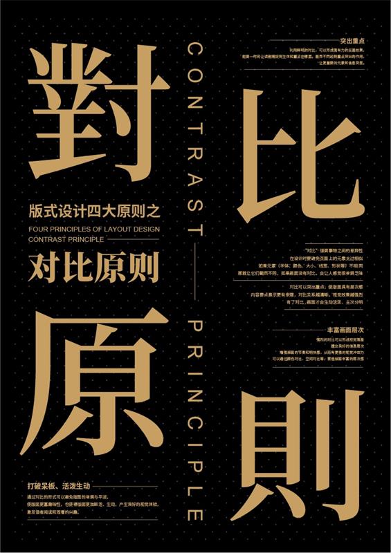 詳細解析板式設計中的對比原則