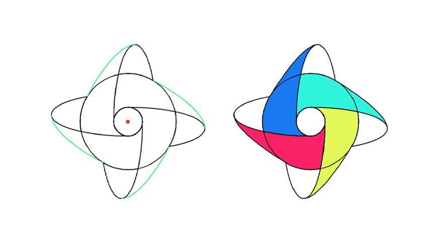 Illustrator設計紫色立體效果的企業LOGO