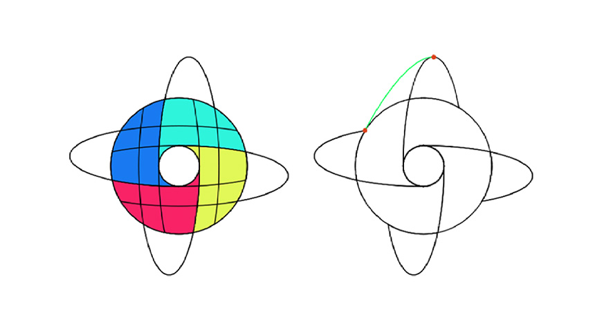 Illustrator設計紫色立體效果的企業LOGO