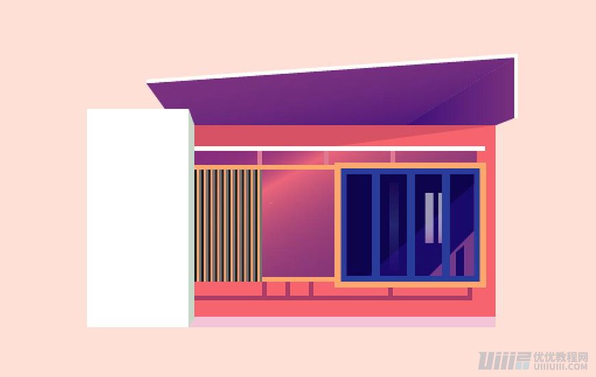 Illustrator繪制扁平化風(fēng)格的建筑圖