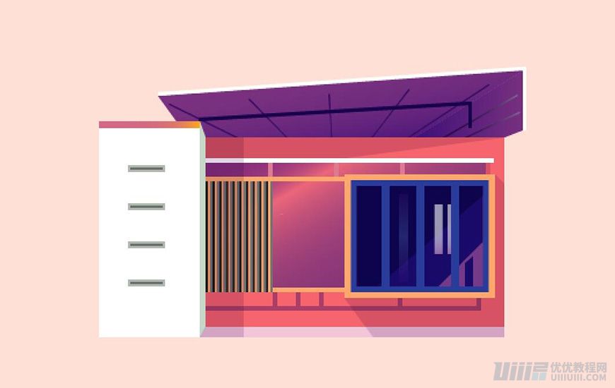 Illustrator繪制扁平化風(fēng)格的建筑圖