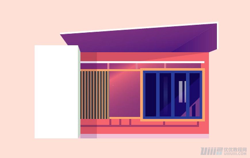 Illustrator繪制扁平化風(fēng)格的建筑圖