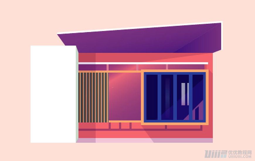 Illustrator繪制扁平化風(fēng)格的建筑圖
