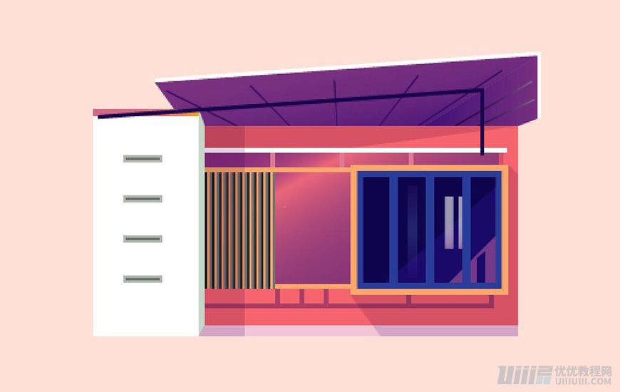 Illustrator繪制扁平化風(fēng)格的建筑圖