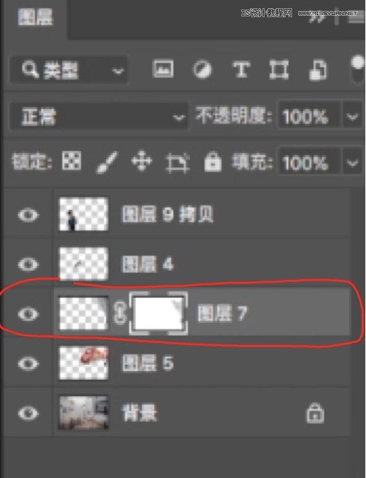 Photoshop合成房間里撫摸恐龍頭的小男孩