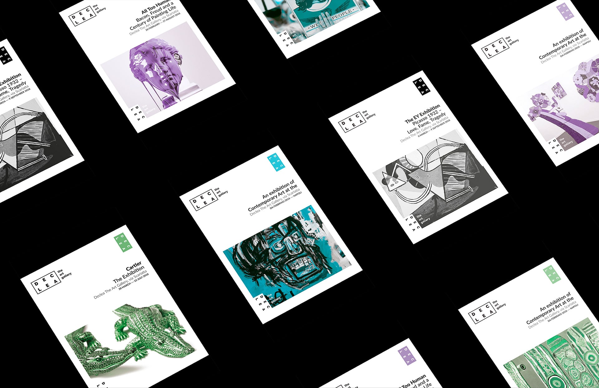 簡潔風格的Declea畫廊視覺設計欣賞