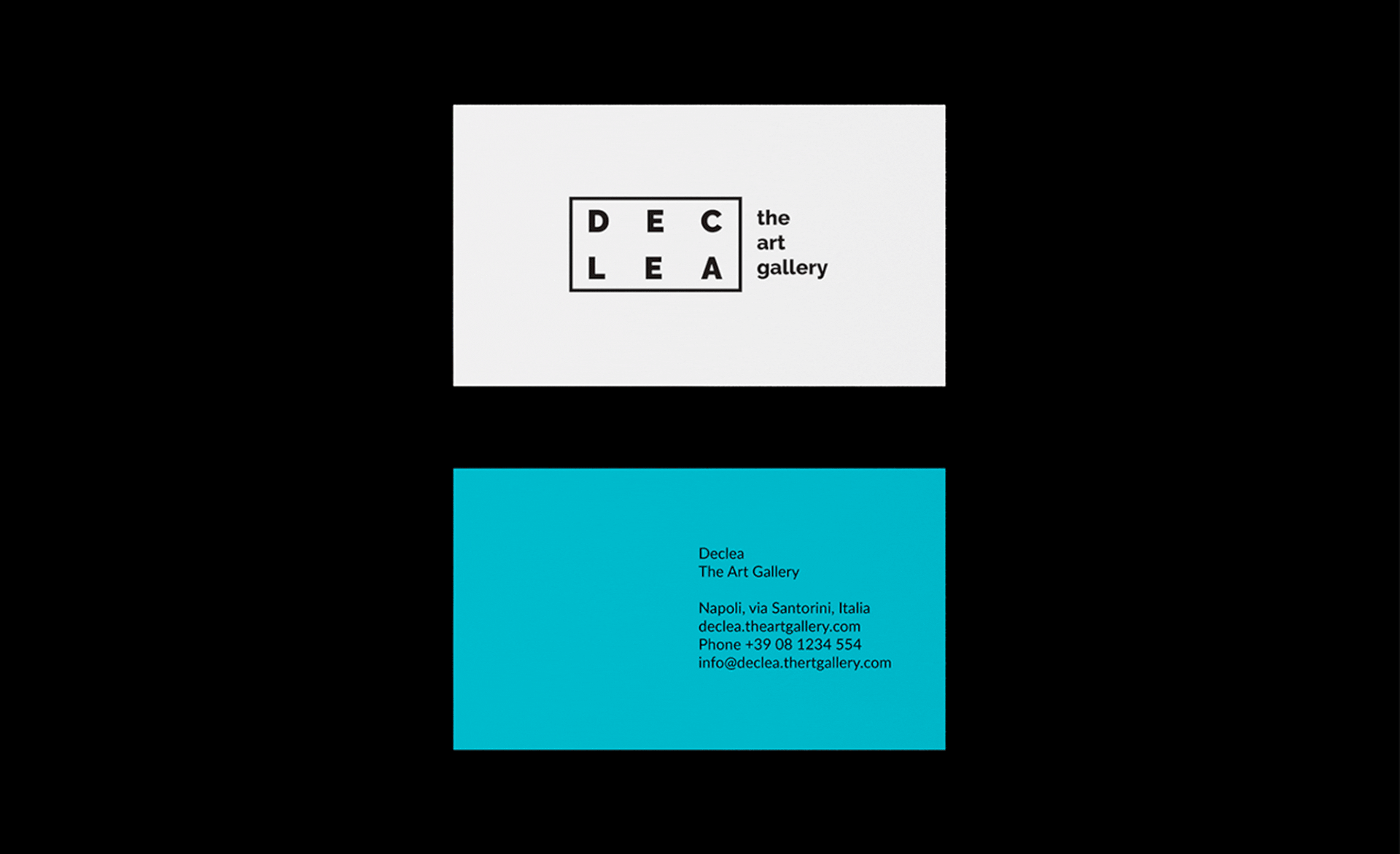 簡潔風格的Declea畫廊視覺設計欣賞