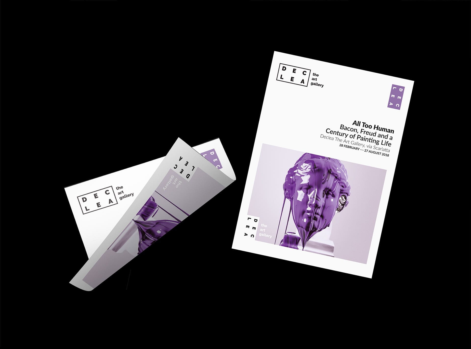 簡潔風格的Declea畫廊視覺設計欣賞