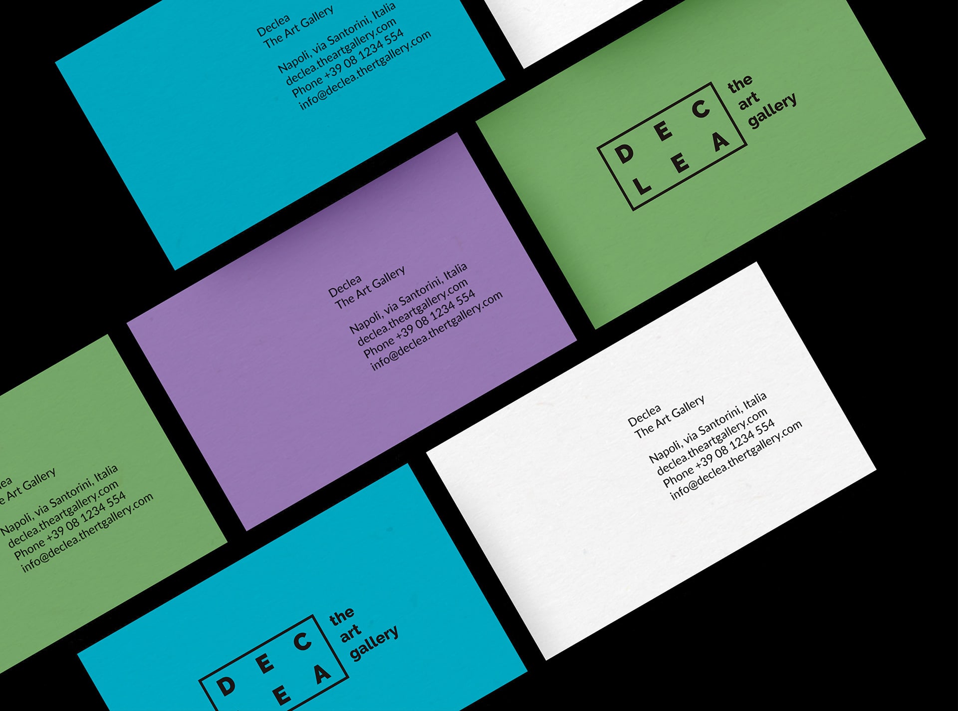 簡潔風格的Declea畫廊視覺設計欣賞