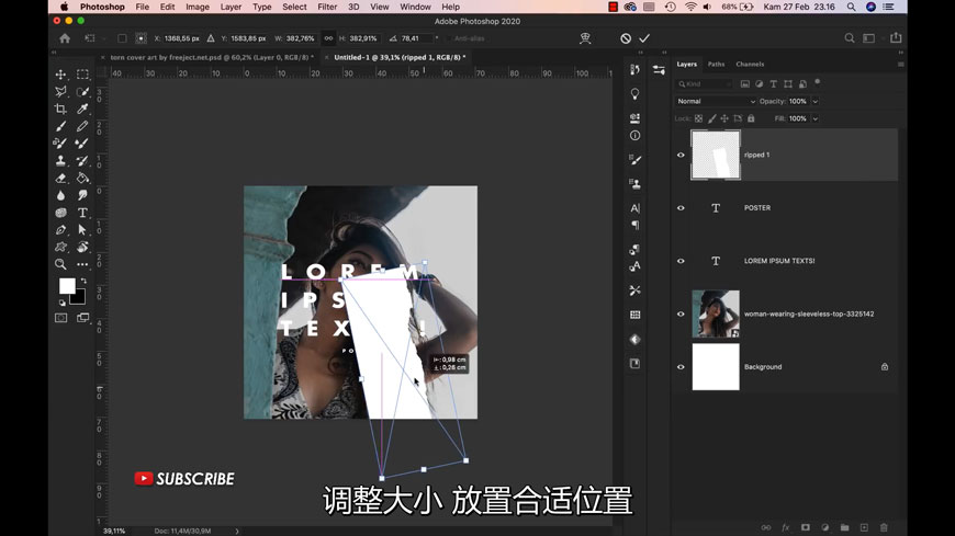 Photoshop�OӋ˺��?zh��)�Ч�����񺣈? border="0"  src="/uploads/allimg/200327/1120056209-2.jpg" /></p>
<p>3������˺߅�زģ��{(di��o)����С��λ�á�</p>
<p align="center"><img alt=