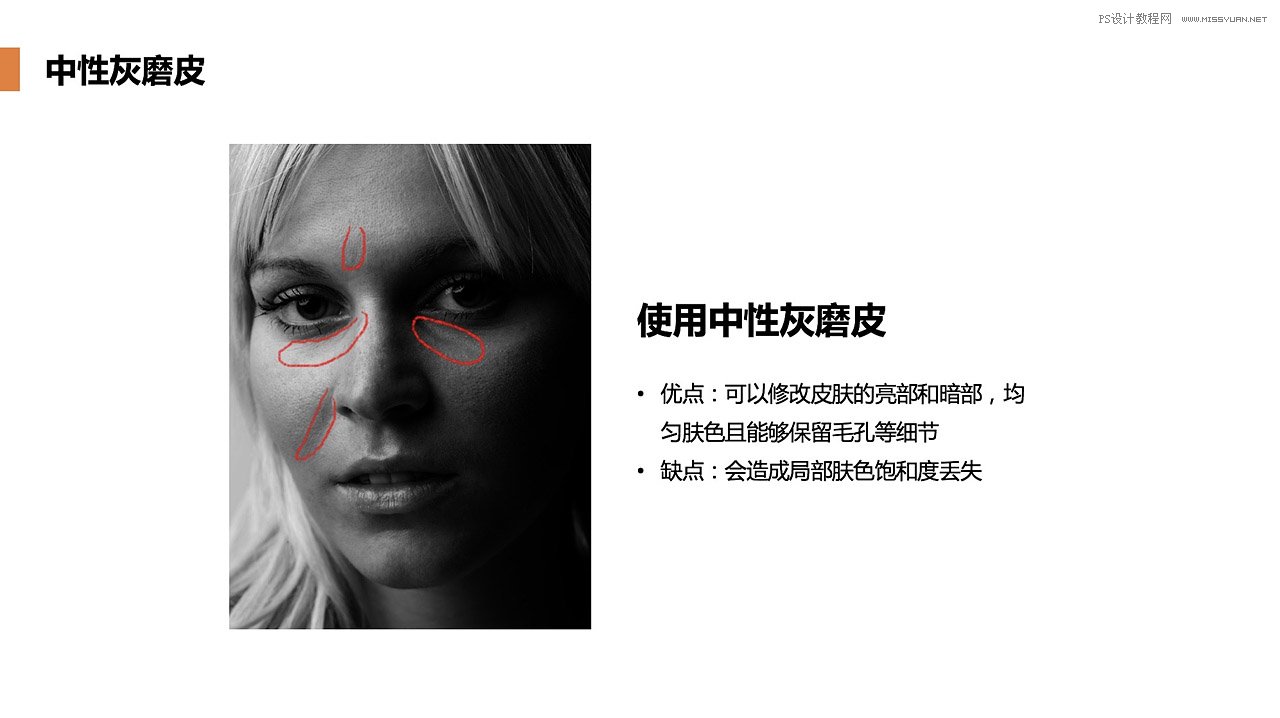 Photoshop使用中性灰磨皮法給人像精修