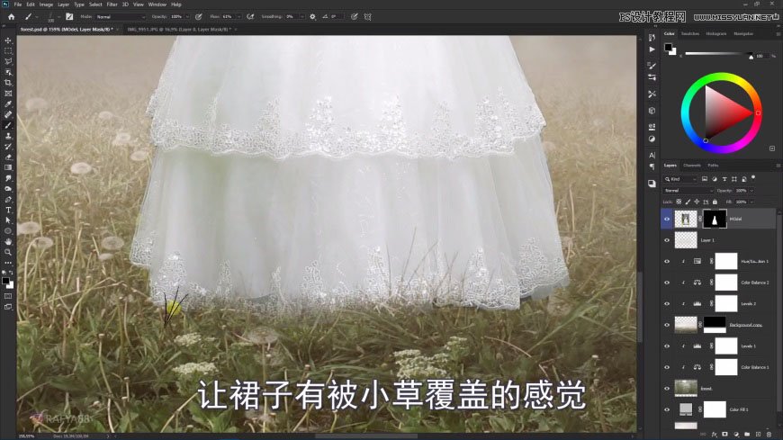 Photoshop����ϳ�ɭ���е�������B�\