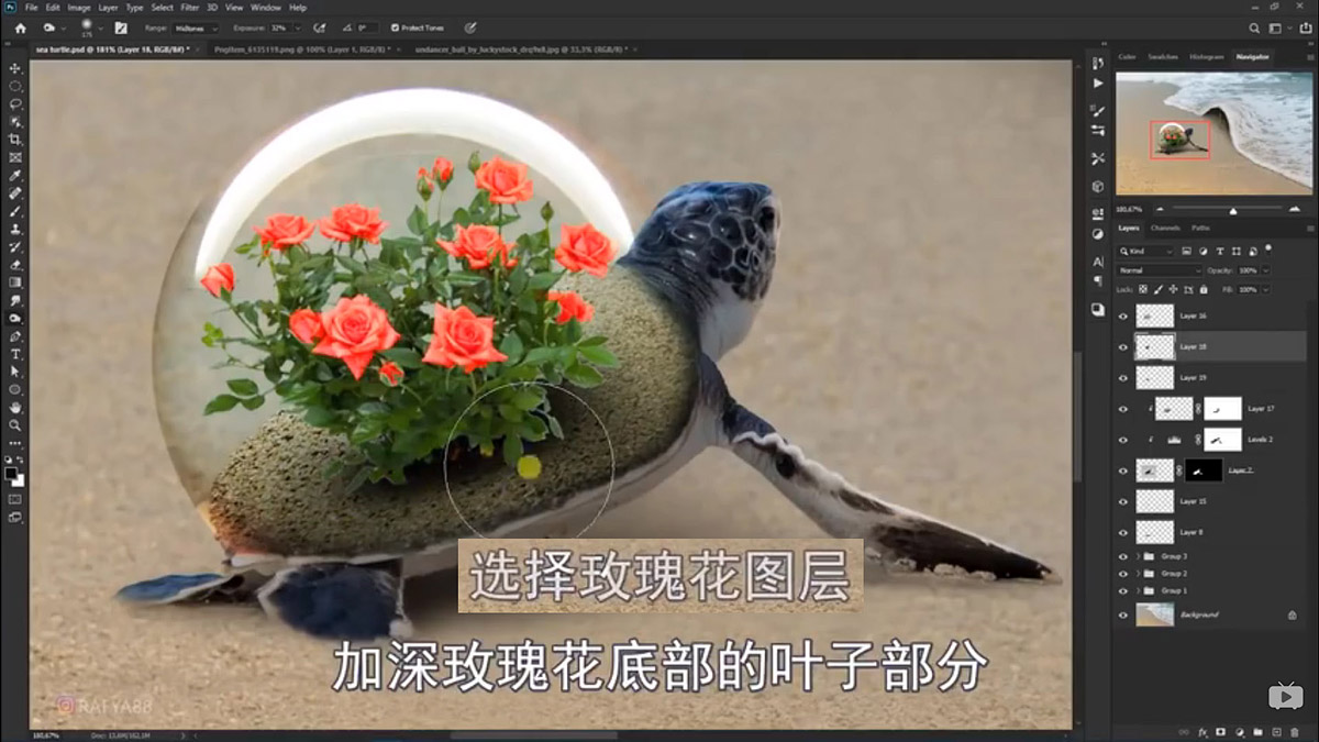 Photoshop�ϳɺ�߅�����ͱ�����ĺ��ˈ���