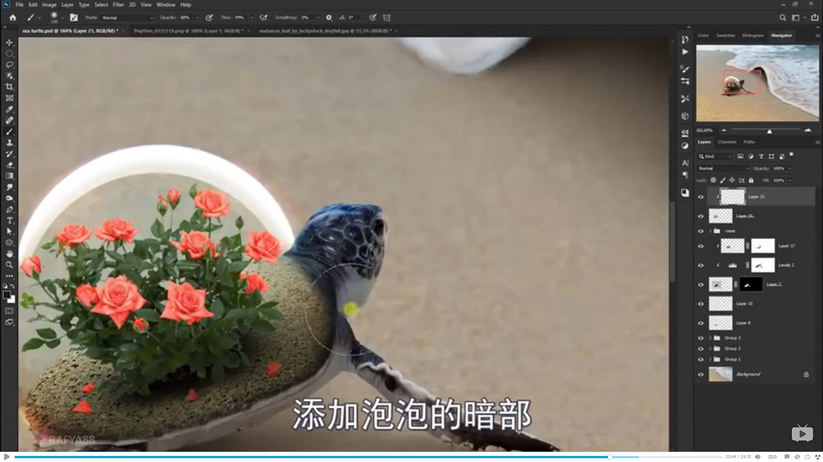 Photoshop�ϳɺ�߅�����ͱ�����ĺ��ˈ���