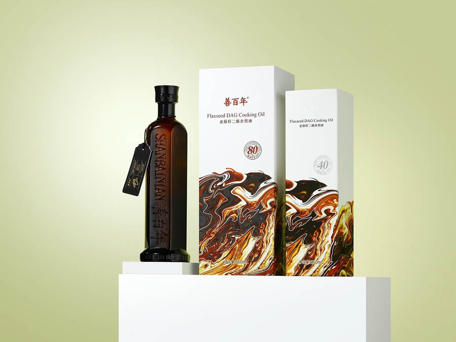善百年亞麻籽油包裝設計欣賞