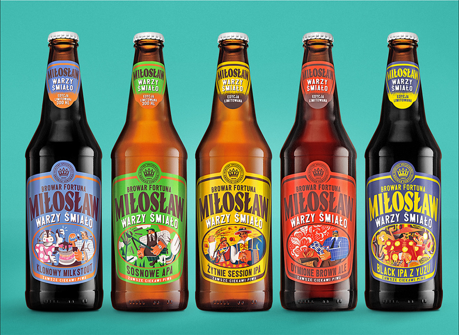 知名品牌MILOSLAW啤酒包裝設(shè)計(jì)欣賞