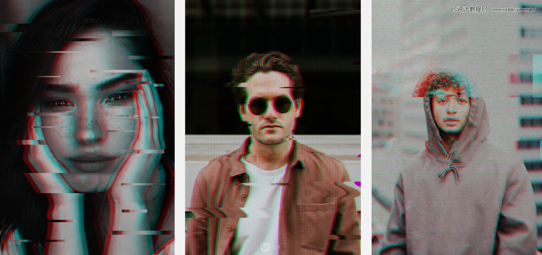 Photoshop制作故障干擾藝術效果