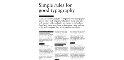 設計師必須要學習的幾個排版小技巧