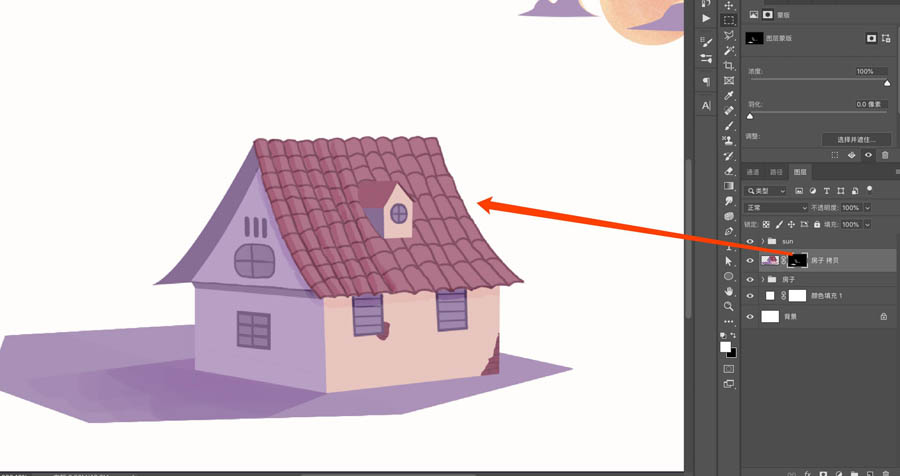 Photoshop制作逼真的投影效果