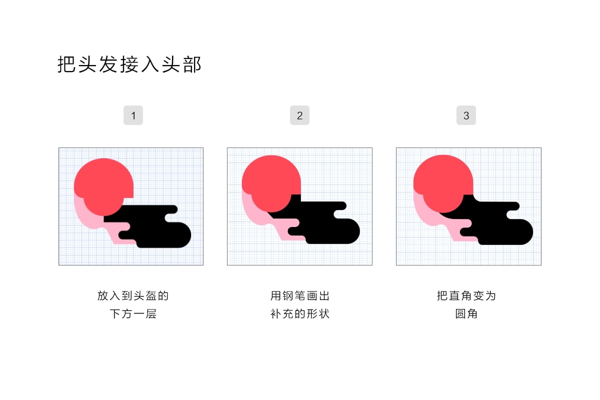 Photoshop結合AI制作扁平化滑輪少女插畫
