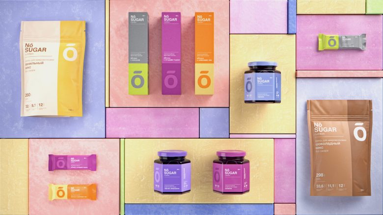 簡約風格的無糖食品包裝設計欣賞