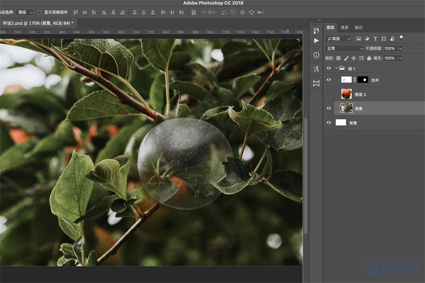 Photoshop調出磨砂主題風格的蘋果