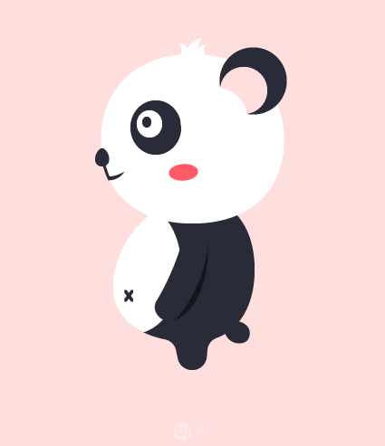 Illustrator繪制卡通風(fēng)格的大熊貓