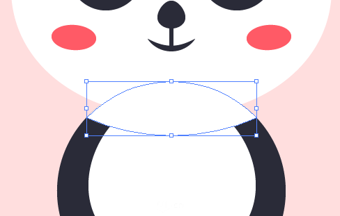 Illustrator繪制卡通風格的大熊貓