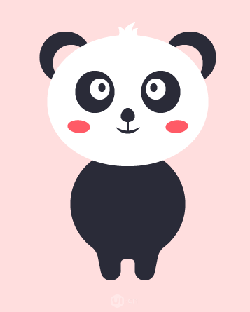 Illustrator繪制卡通風格的大熊貓