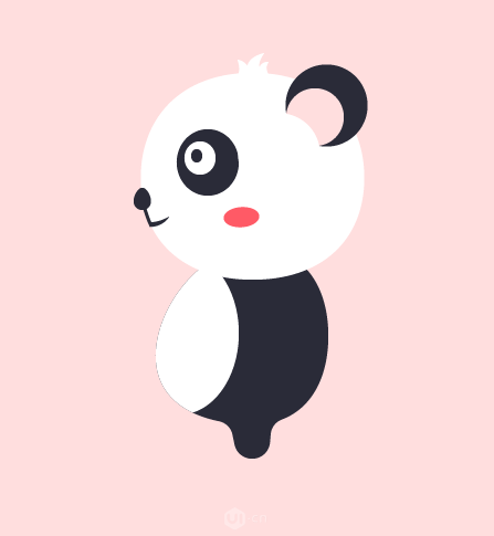 Illustrator繪制卡通風(fēng)格的大熊貓