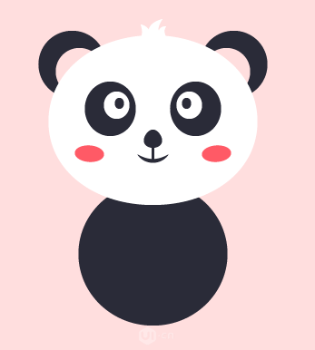 Illustrator繪制卡通風格的大熊貓