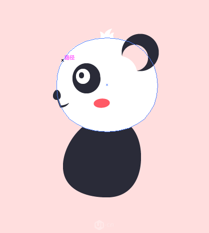 Illustrator繪制卡通風(fēng)格的大熊貓