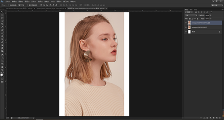 Photoshop創意合成從人物頭像中長出的花朵