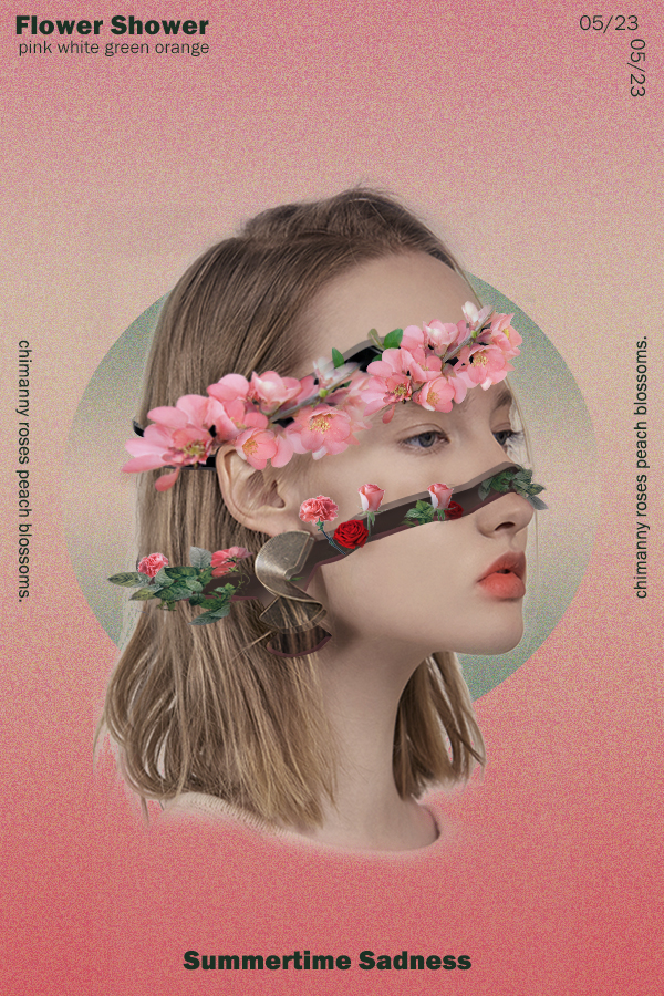 Photoshop創意合成從人物頭像中長出的花朵