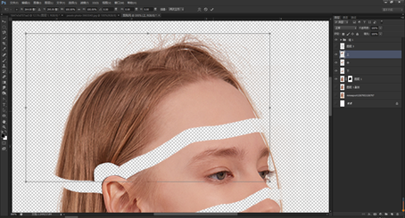 Photoshop創意合成從人物頭像中長出的花朵