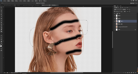 Photoshop創意合成從人物頭像中長出的花朵
