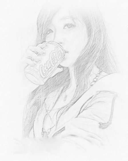 Photoshop制作逼真的美女鉛筆畫效果