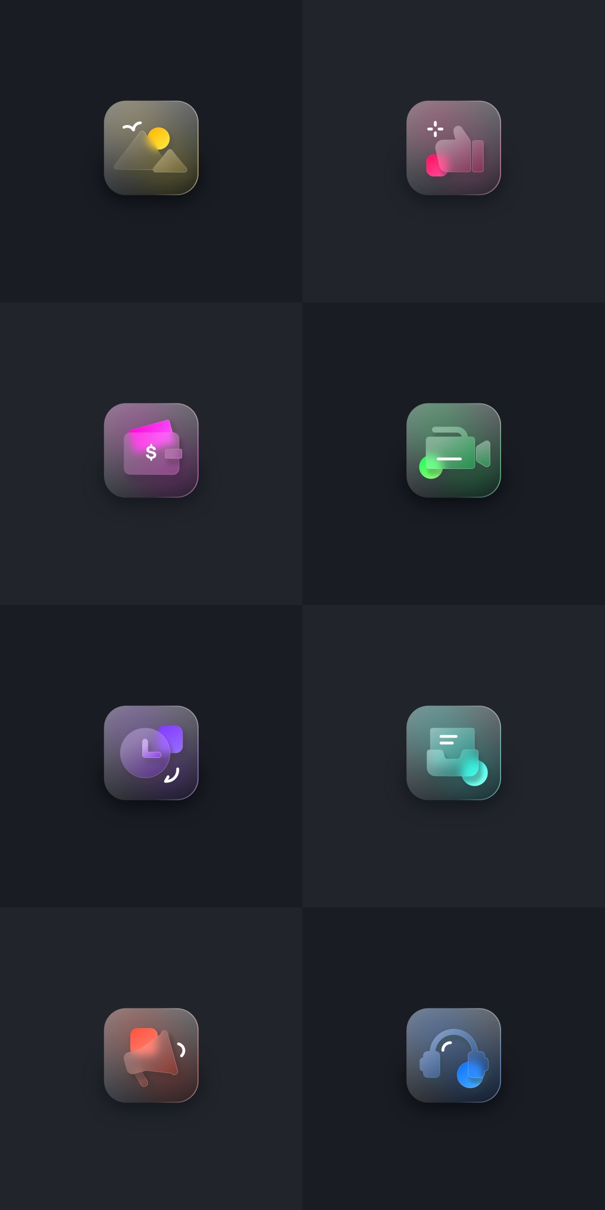 毛玻璃擬態圖標的臨摹思路與設計技巧