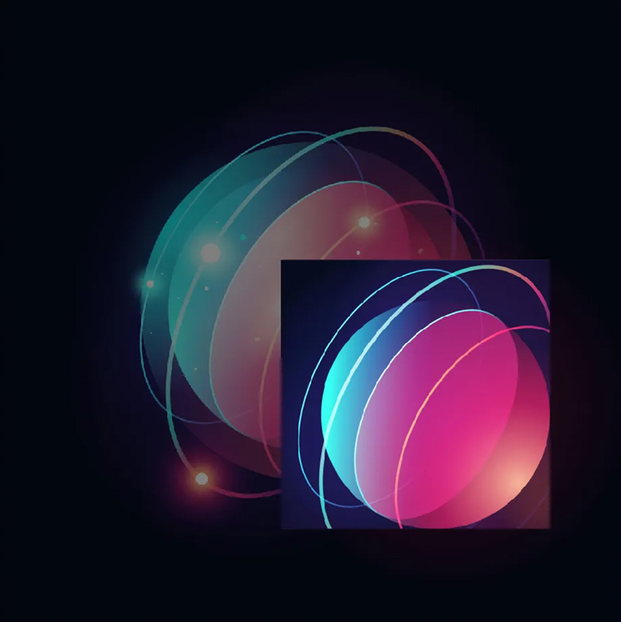 Illustrator繪制時(shí)尚立體效果的星球插畫