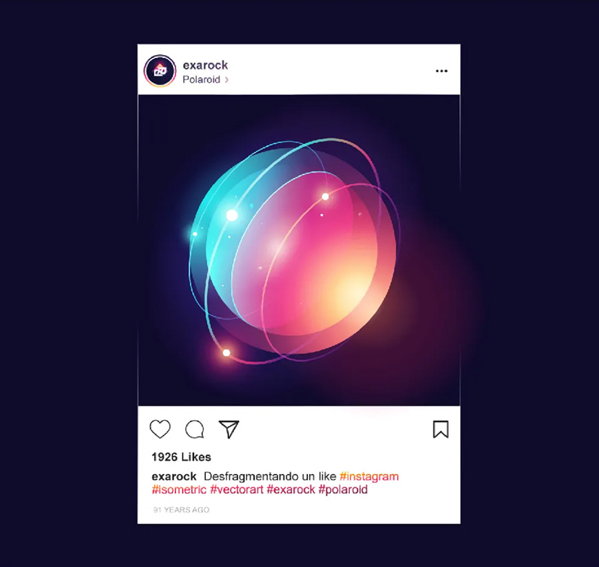 Illustrator繪制時(shí)尚立體效果的星球插畫