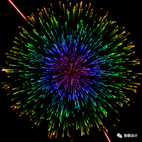 Photoshop制作炫麗多彩的煙花效果圖